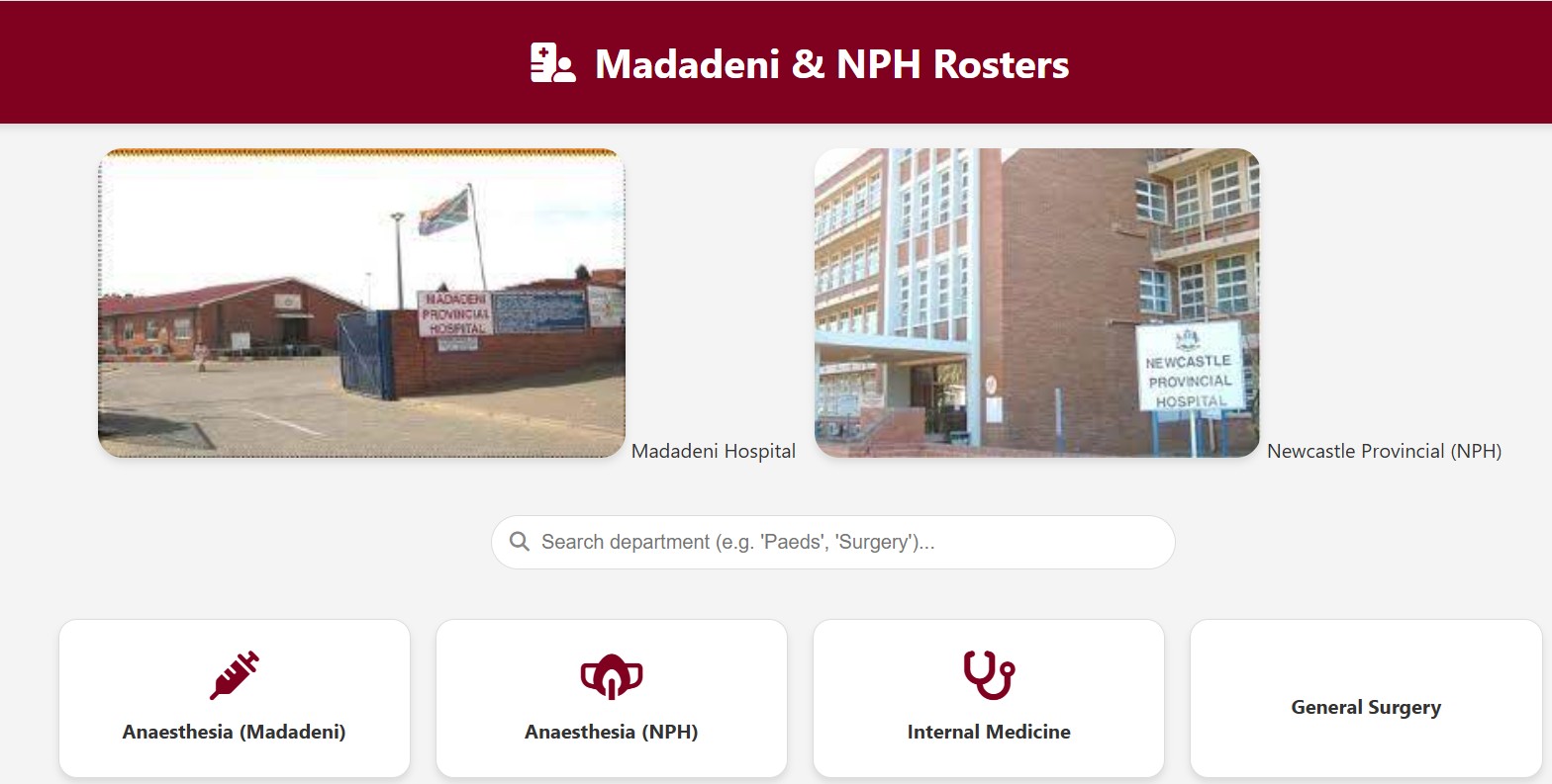 Roster System Dashboard